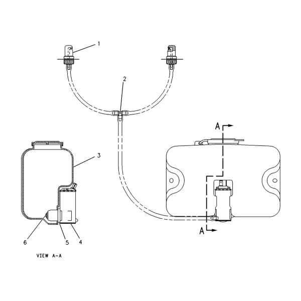 Rezervor spalator parbriz Caterpillar 106-9706