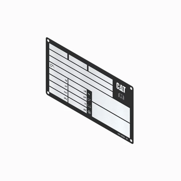 Placa de identificare cupa Caterpillar 137-4234