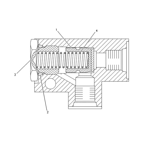 Supapa de descarcare linie combustibil Caterpillar 141-8288