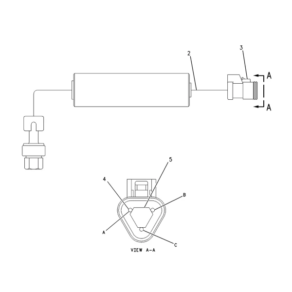 Senzor presiune PWM 5kHz Caterpillar 160-1582