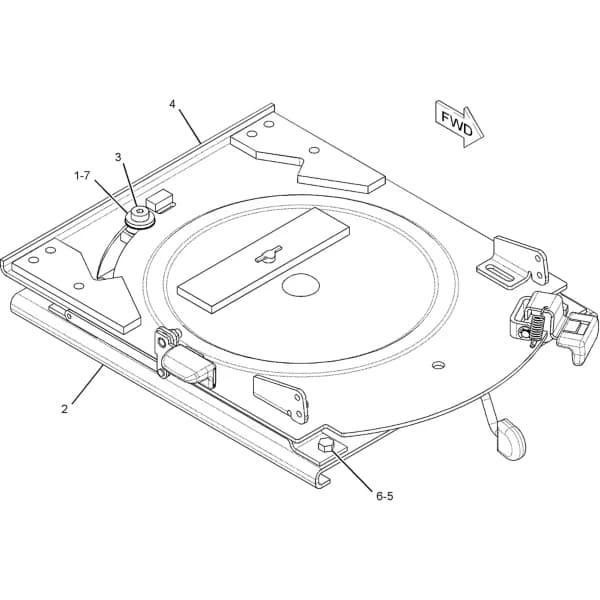 Mecanism scaun pivotant cu glisare Caterpillar 177-2312