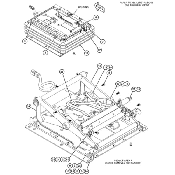Ansamblu suspensie scaun Caterpillar 199-5740