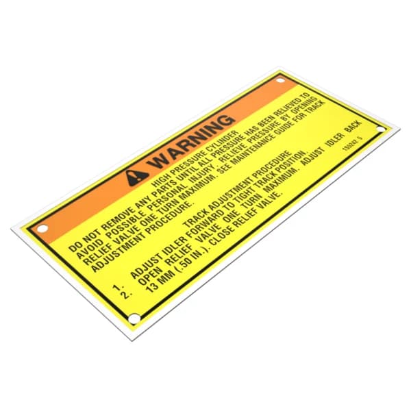 Placa avertisment 126mm Caterpillar 1S-5242