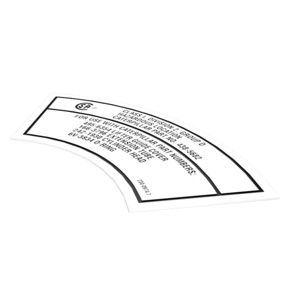 Film etichetare hazard Caterpillar 230-0974
