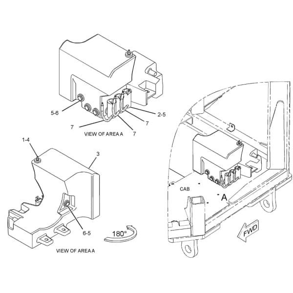 Rezervor spalator parbriz Caterpillar 248-3164