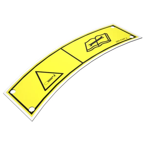Placa de avertizare Caterpillar 253-1347