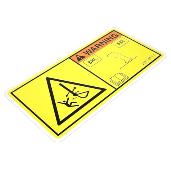 Sticker avertizare pericol lovire Caterpillar 257-5015
