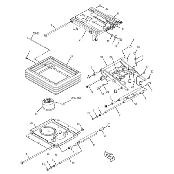 Ansamblu suspensie scaun Caterpillar 273-2820