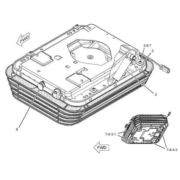 Kit inlocuire scaun cu suspensie pneumatica Caterpillar 273-5384