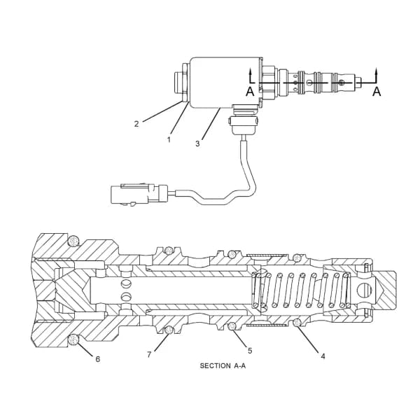 Electrovalva 12V Caterpillar 298-6166