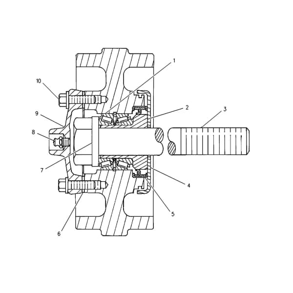 Grup intinzator senila ascensor Caterpillar 2T-0046