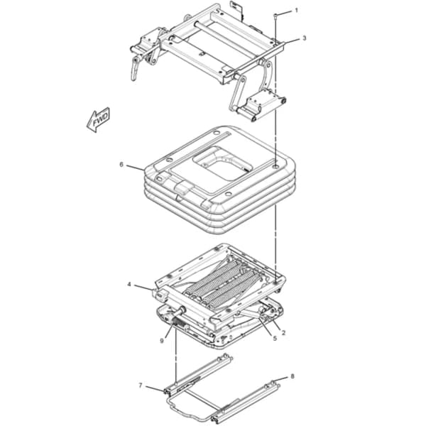 Ansamblu suspensie scaun Caterpillar 316-8894