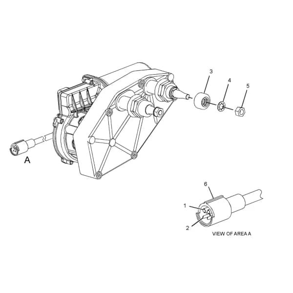 Ansamblu motor stergator parbriz Caterpillar 330-5055