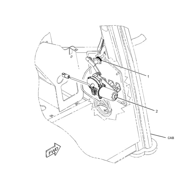Ansamblu motor sters Caterpillar 330-5058