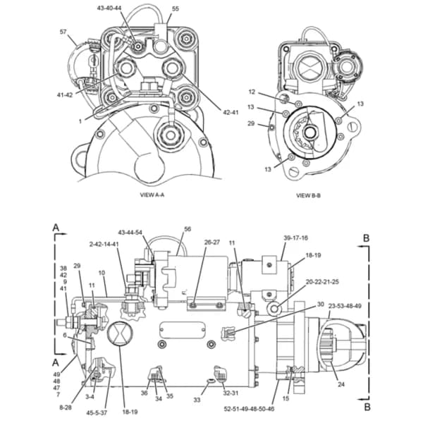 Electromotor demaror Caterpillar 349-6601
