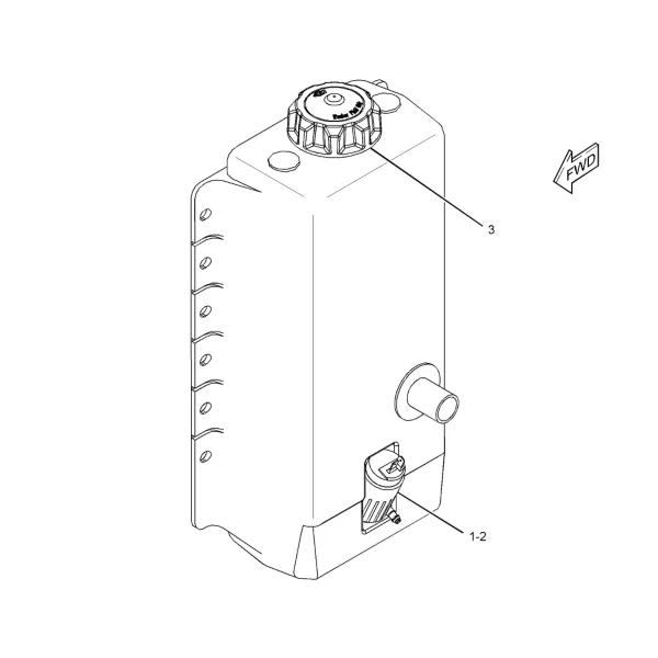 Rezervor spalator parbriz cu pompa Caterpillar 357-2636