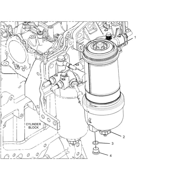 Filtru combustibil Caterpillar 363-6571
