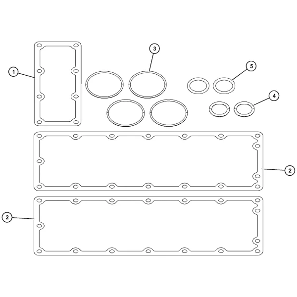 Kit garnituri si conducte racitor ulei motor Caterpillar 363-7858