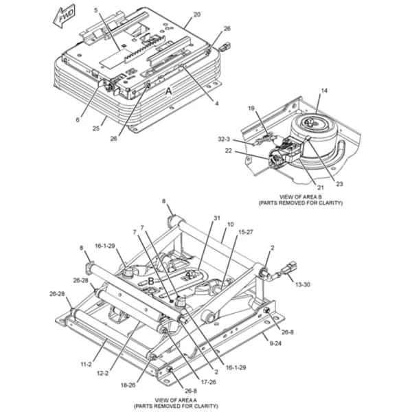 Suspensie scaun 24V Caterpillar 366-5830