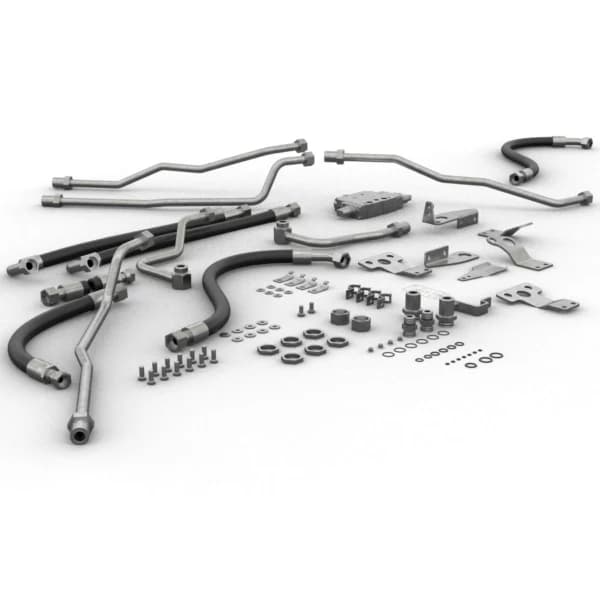 Kit sistem hidraulic auxiliar cu al treilea distribuitor Caterpillar 387-4023