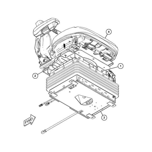 Scaun operator cu suspensie pneumatica Caterpillar 399-7947