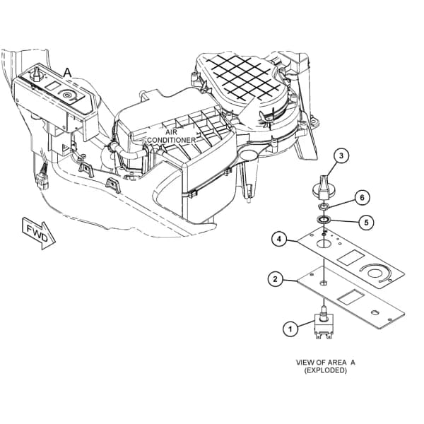 Panou comanda climatizare Caterpillar 415-5042
