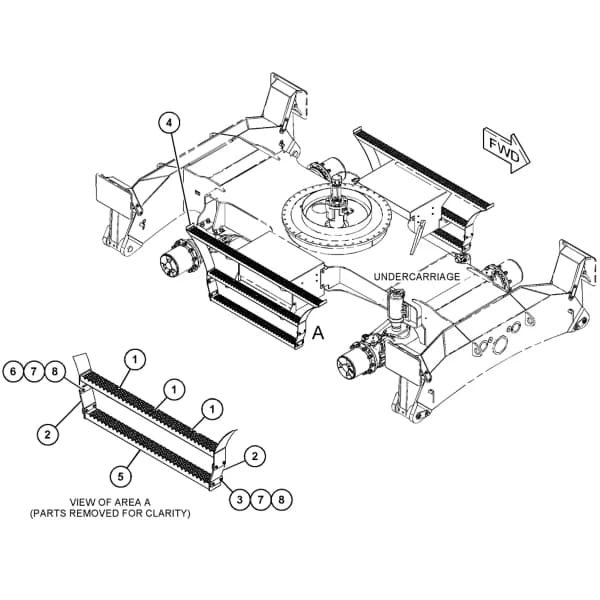 Trepida cupa Caterpillar 417-8186