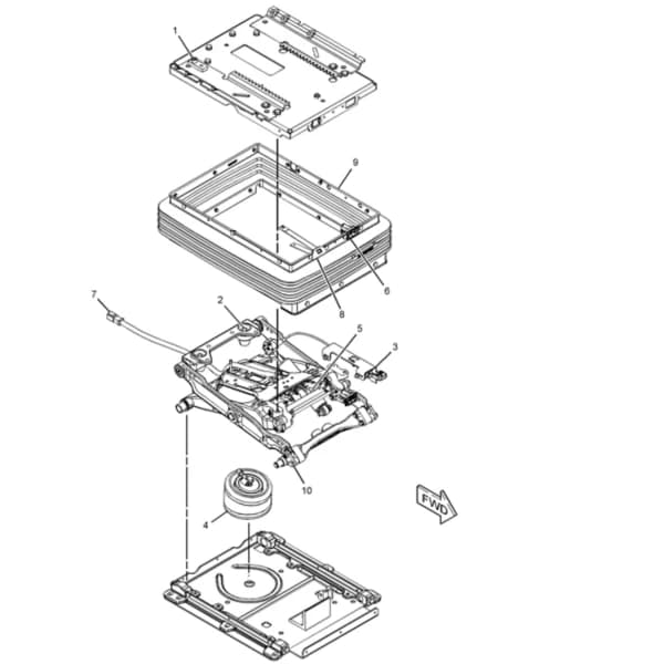 Ansamblu suspensie scaun Caterpillar 421-1223