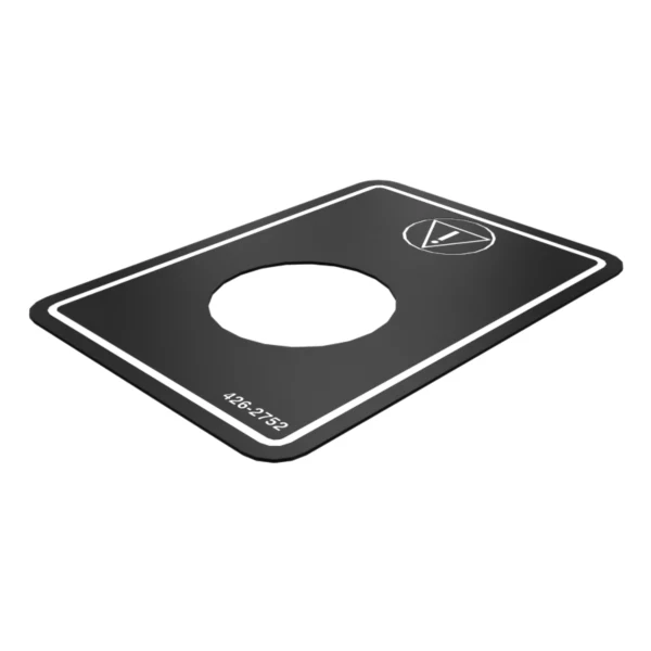 Placa identificare cutie control oprire urgenta Caterpillar 426-2752
