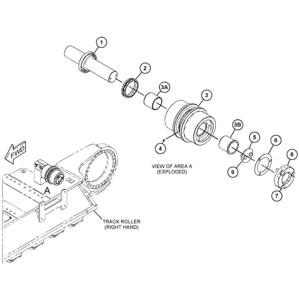 Rola superioara senila Caterpillar 430-4195