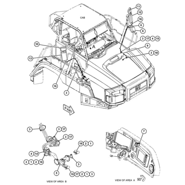 Kit upgrade oglinda termica Caterpillar 441-2727