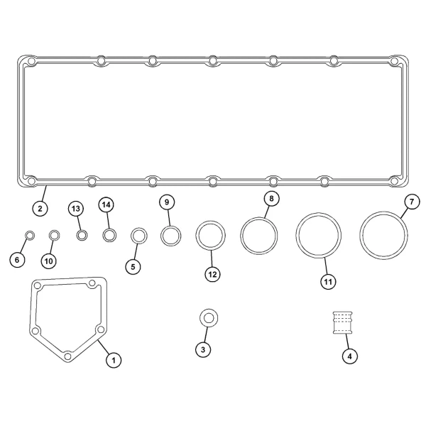 Kit garnituri bloc motor si baie ulei Caterpillar 471-8738