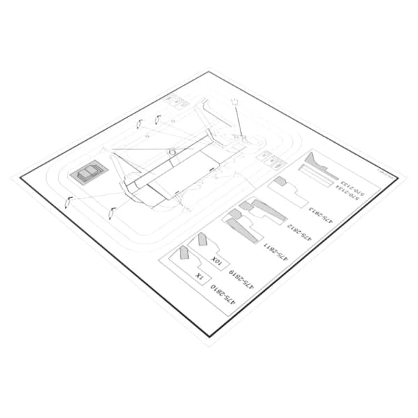 Plansa service si intretinere Caterpillar 475-2749