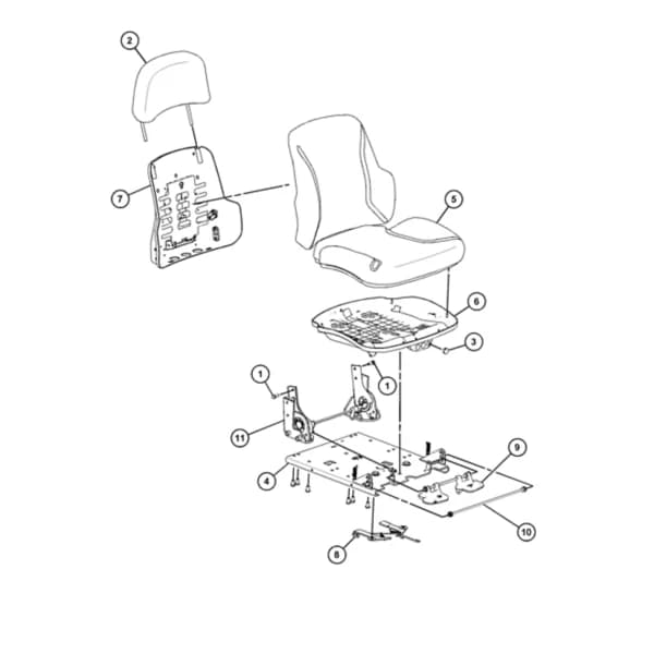Scaun operator cabina Caterpillar 489-6485