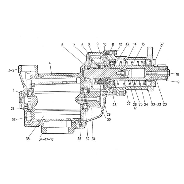 Motor pornire pneumatic Caterpillar 4W-0697