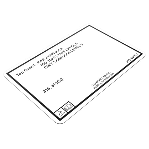 Film avertizare Top Guard Caterpillar 572-6486