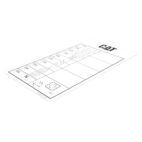 Film eticheta decal fusibile si releu Caterpillar 598-5132