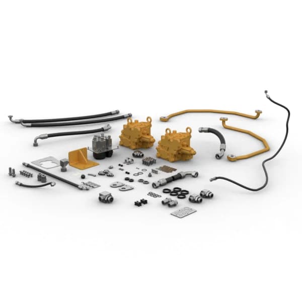 Kit distribuitor hidraulic 3 cai cu comenzi joystick Caterpillar 607-6959