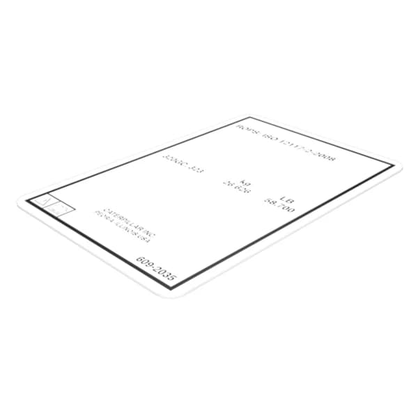 Film decal ROPS Caterpillar 609-2035 pentru excavatoare 320GC si 323
