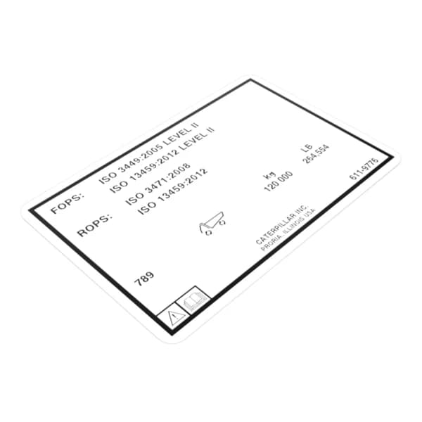 Film protector structura antirulare Caterpillar 611-9776