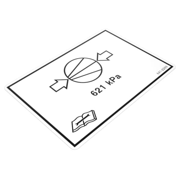 Placa informatii regulator presiune Caterpillar 641-2289