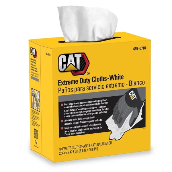 665-0718: Cat Extreme Duty Cloths - White