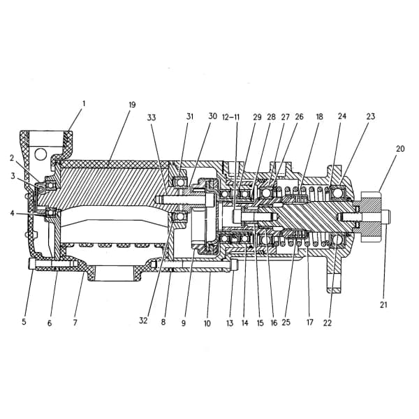 Motor pneumatic pornire Caterpillar 7W-9655