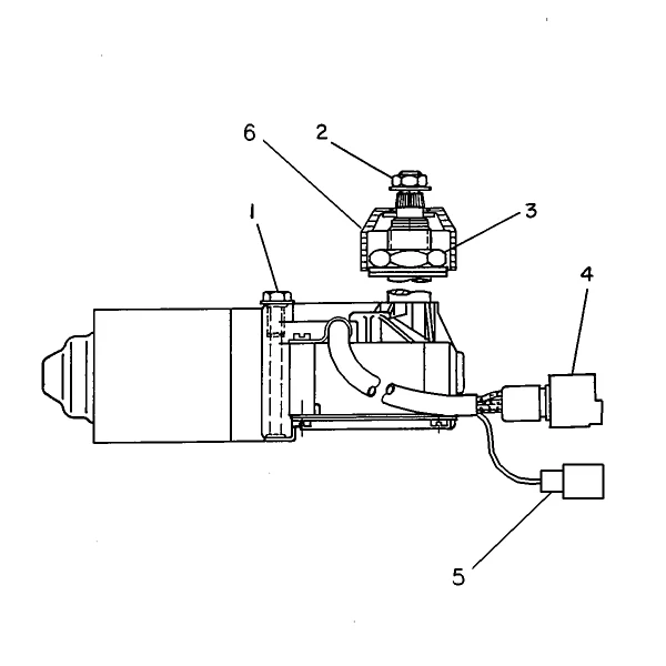 Ansamblu motor stergatoare Caterpillar 7X-1751