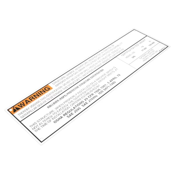 Placa Caterpillar 8C-8435