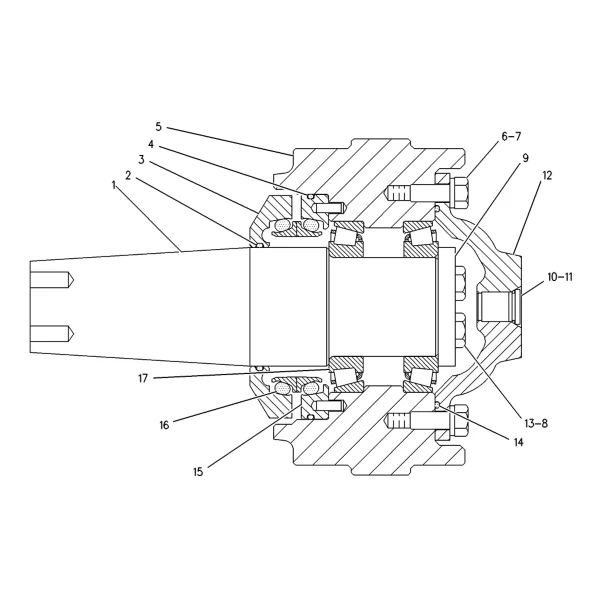 Rola sustinere Caterpillar 8I-1643