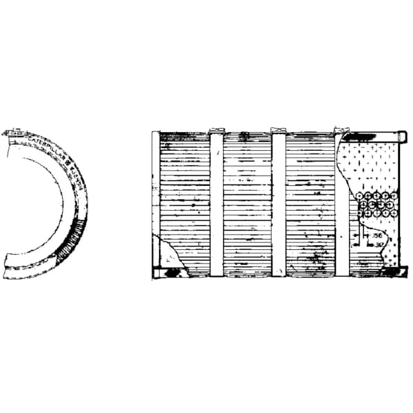 Filtru hidraulic rezervor Caterpillar 8J-2454