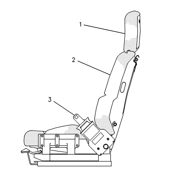 Scaun operator cu suspensie Caterpillar 8Y-6802