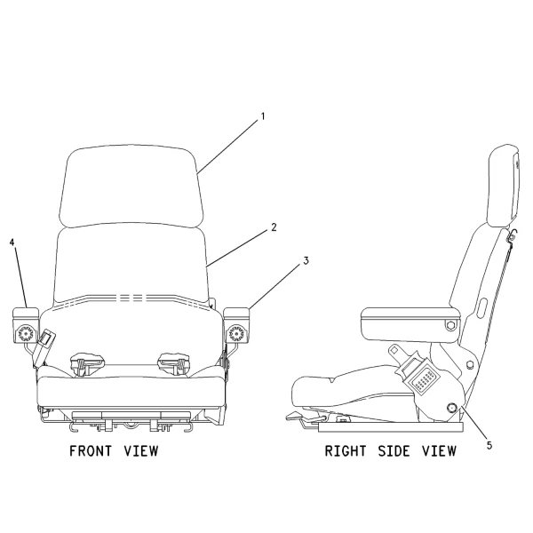Scaun suspensie cabina Caterpillar 8Y-6918