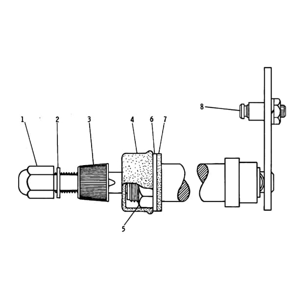 Ansamblu arbore pivot stergator Caterpillar 9D-4510